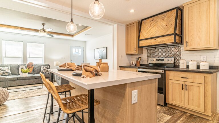 Interior of a modern manufactured home