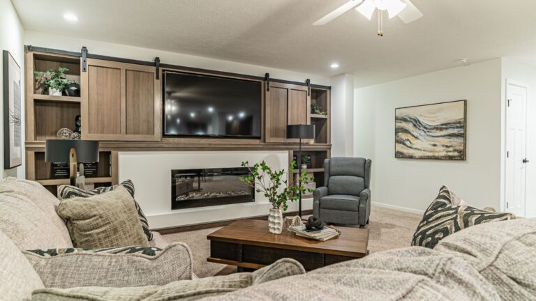 Interior of a modern manufactured home