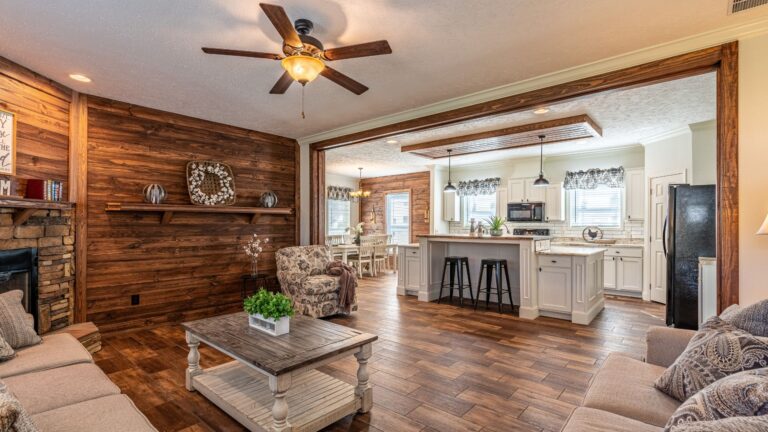 Interior of a modern manufactured home