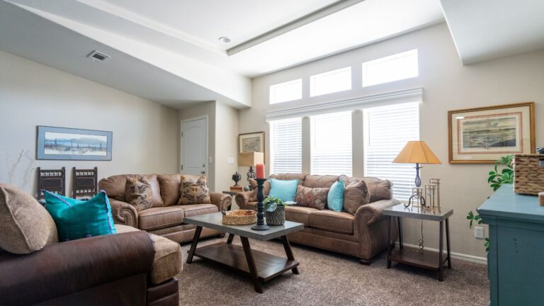Interior of a modern manufactured home