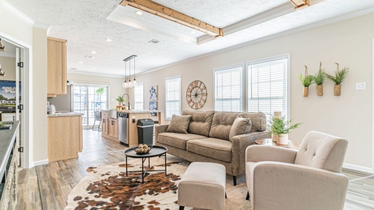 Interior of a modern manufactured home