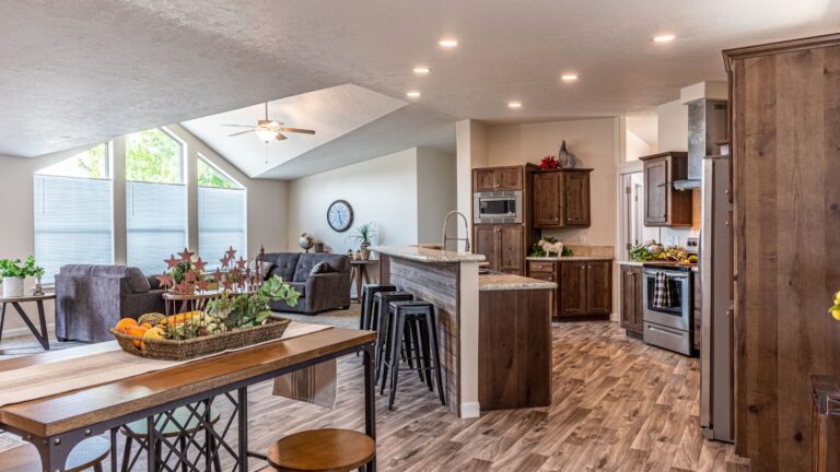 Interior of a modern manufactured home