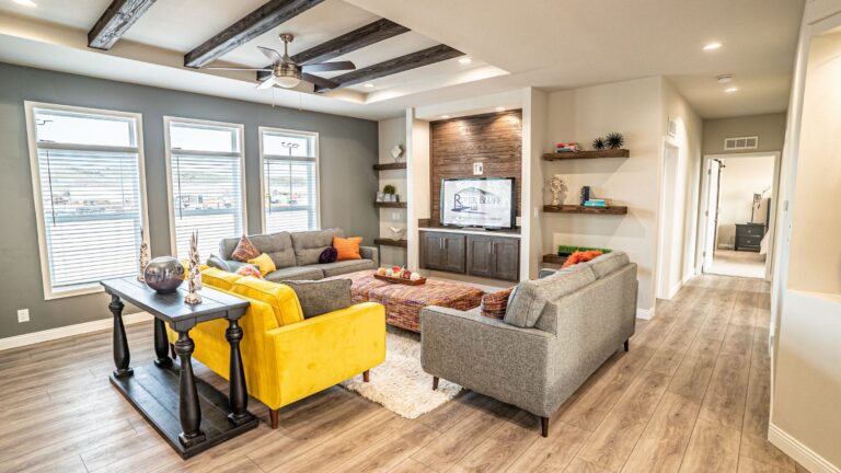 Interior of a modern manufactured home