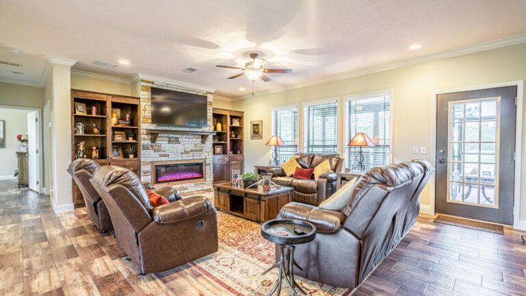 Interior of a dealer's manufactured home
