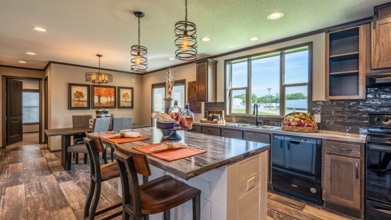 Interior of a modern manufactured home