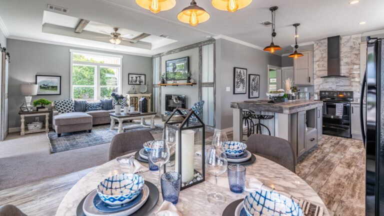 Interior of a modern manufactured home