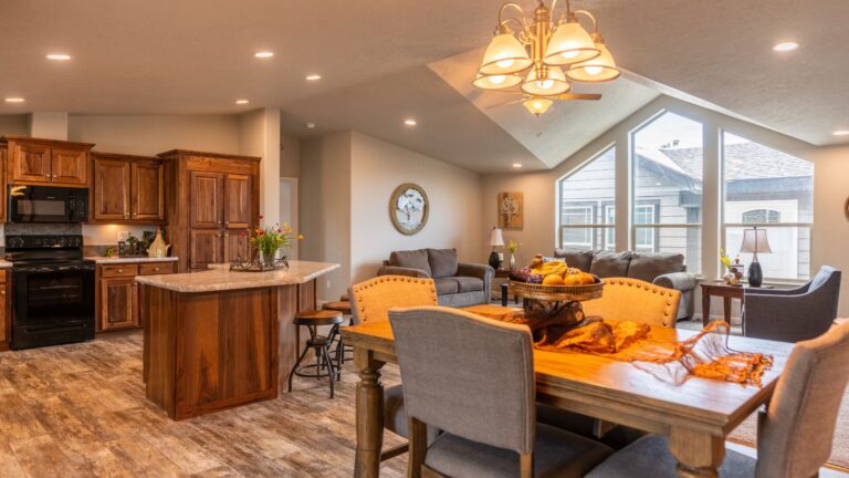 Interior of a modern manufactured home