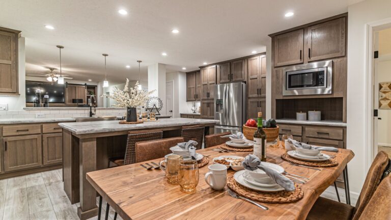 Interior of a modern manufactured home