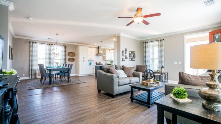 Interior of a modern manufactured home