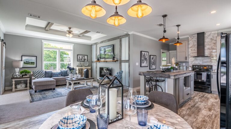 Interior of a modern manufactured home